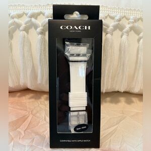 Coach White Wristband for Apple Watch